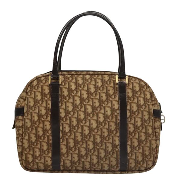 DIOR Trotter Canvas Hand Bag Brown - Picture 3 of 13